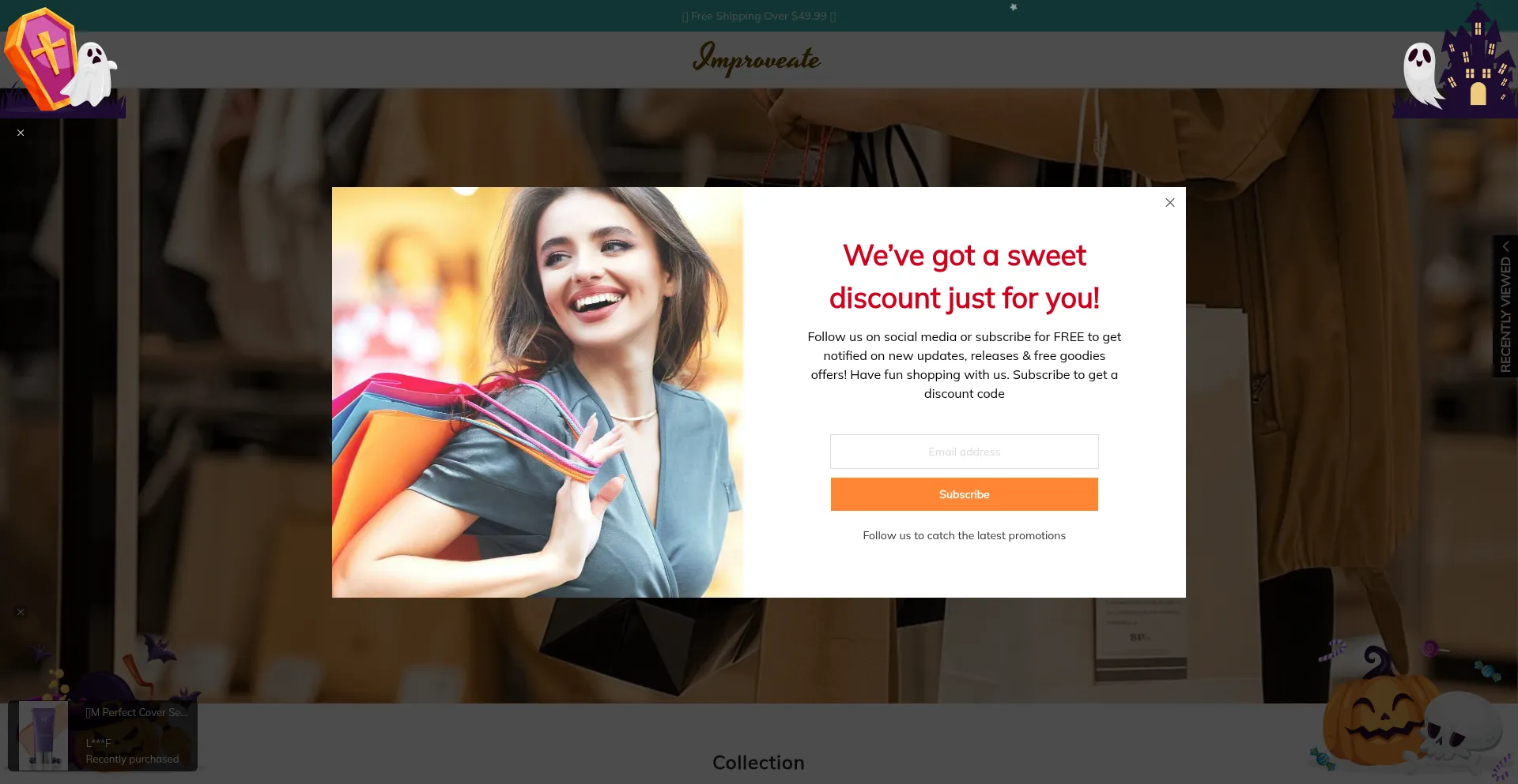 Website screenshot of Improveate.com