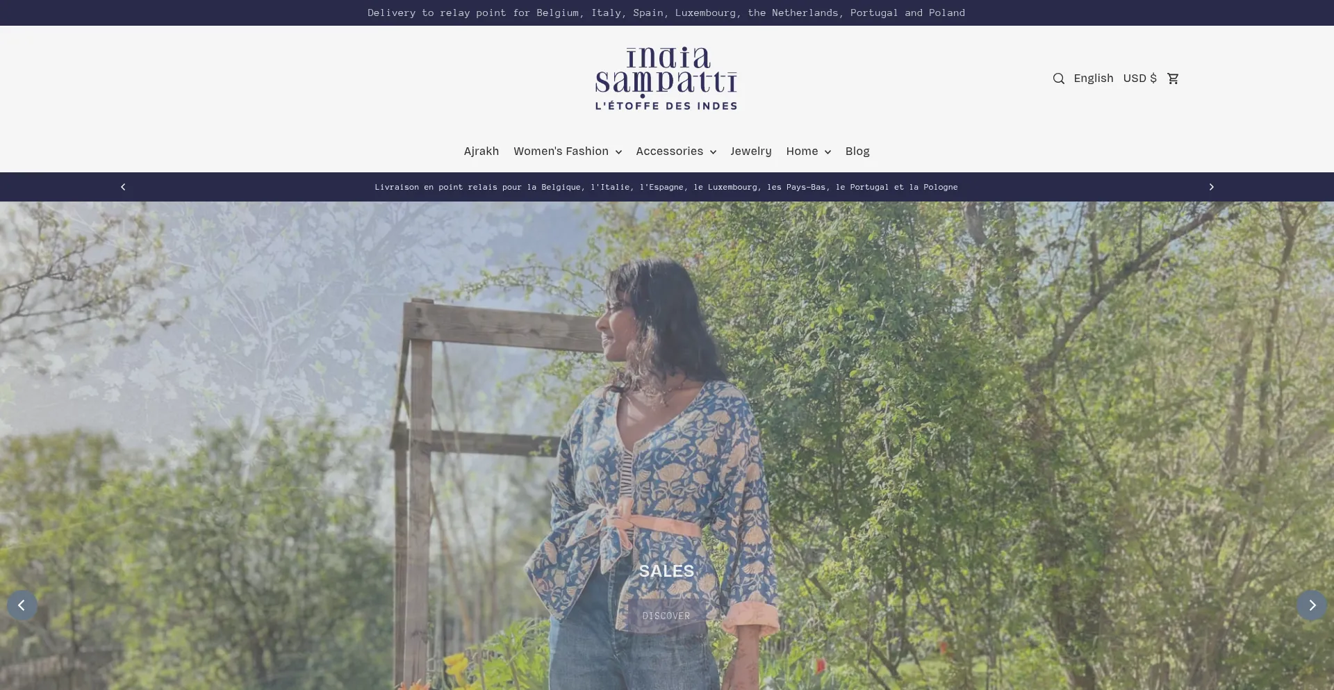 Website screenshot of Indiasampatti.com