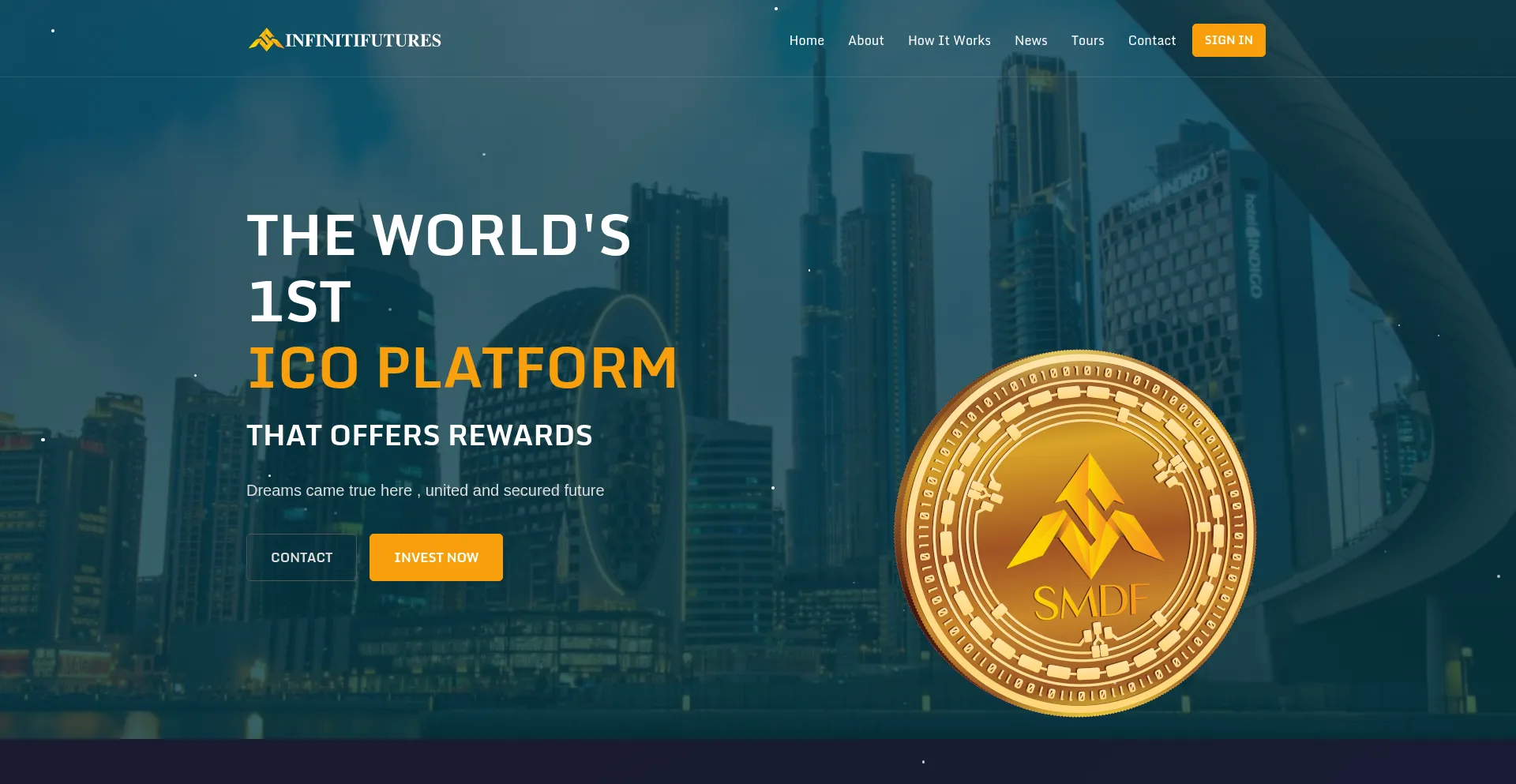 Website screenshot of Infinitifutures.ae