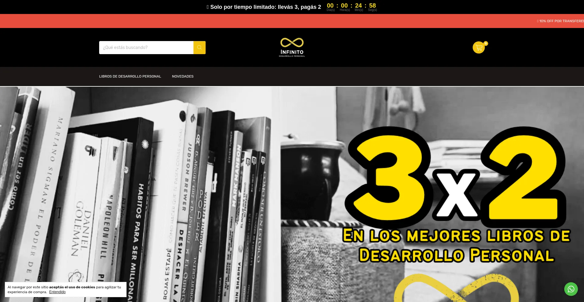 Website screenshot of Infinitodesarrollo.com