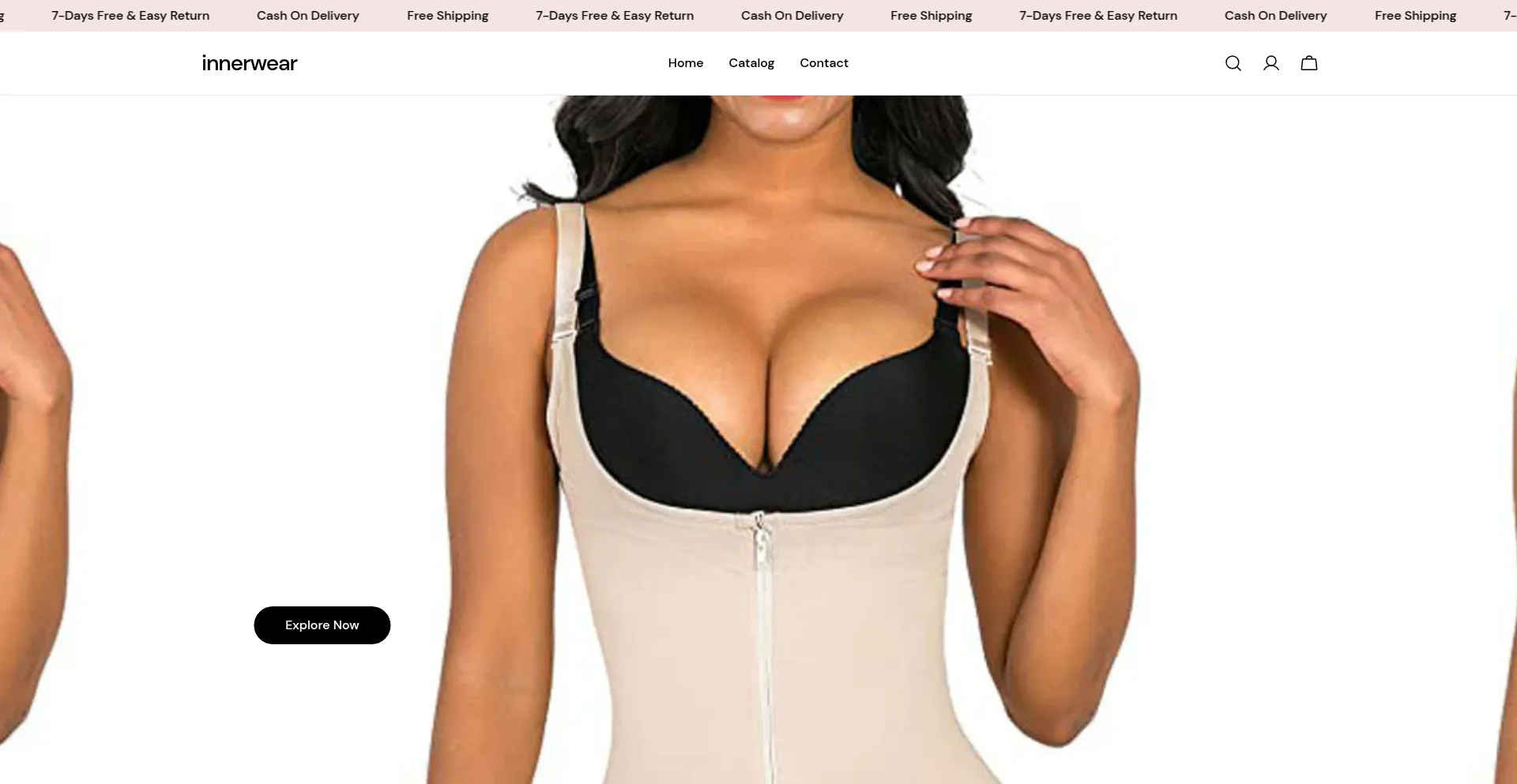 Website screenshot of Innercomfortt.myshopify.com