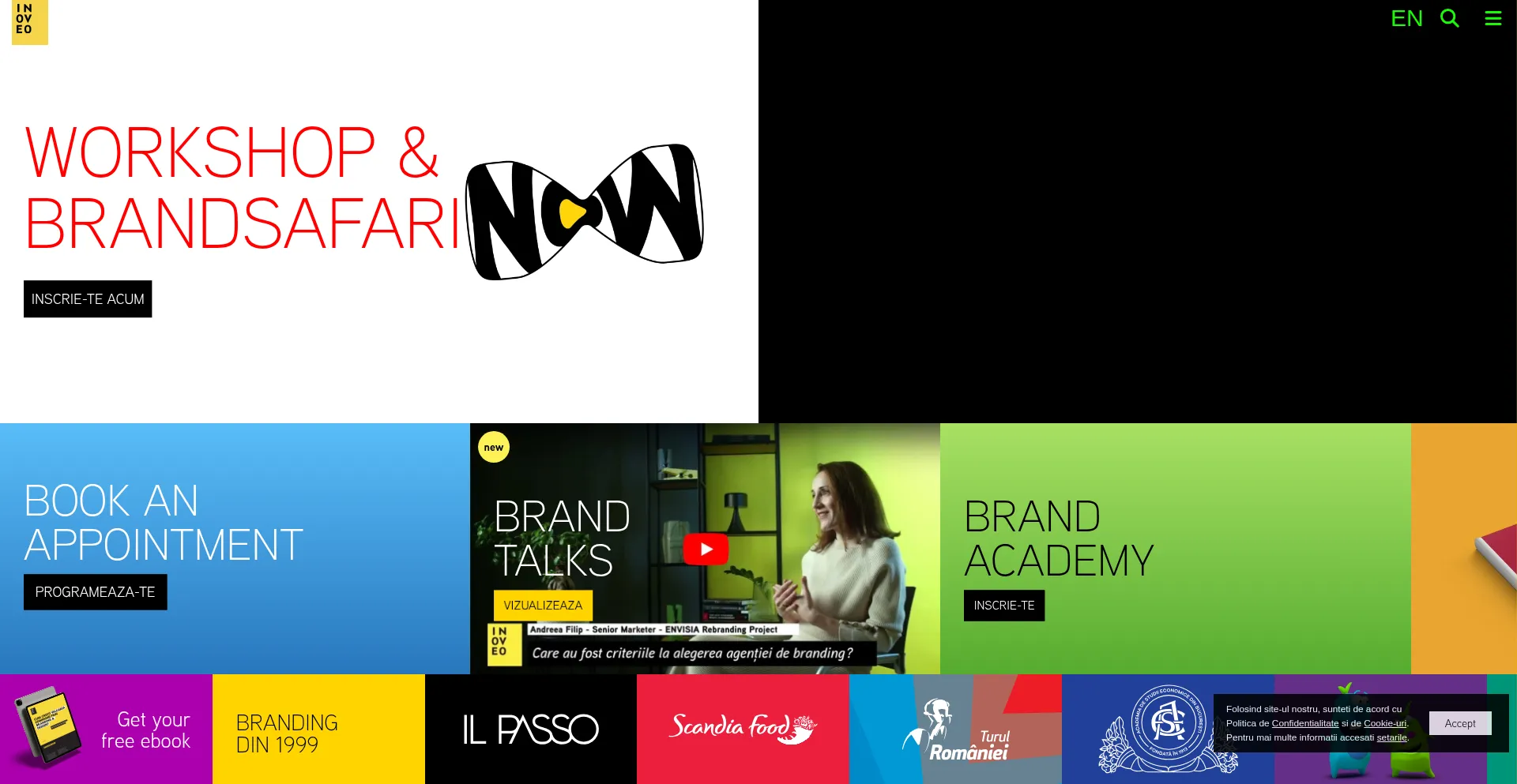 Website screenshot of Inoveo.ro