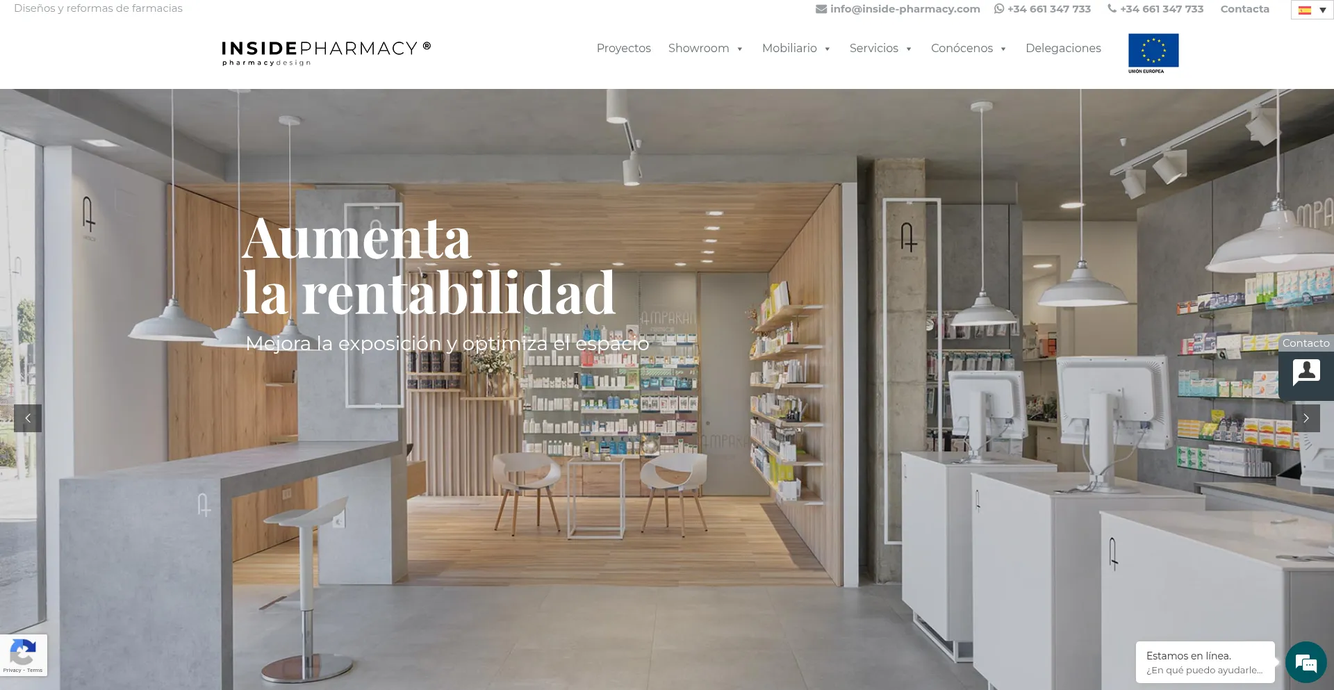 Website screenshot of Inside-pharmacy.com