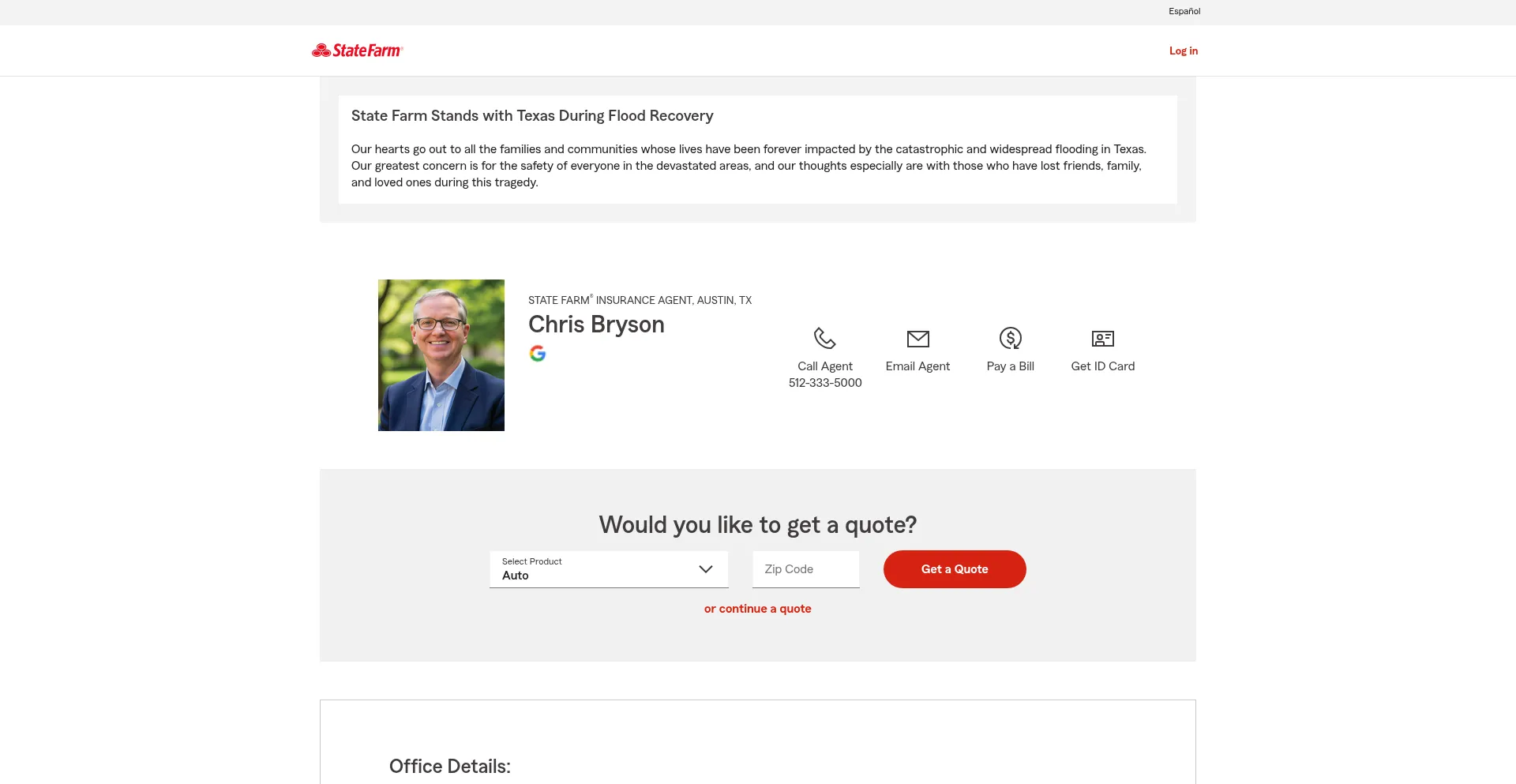 Website screenshot of Insquotesforme.com