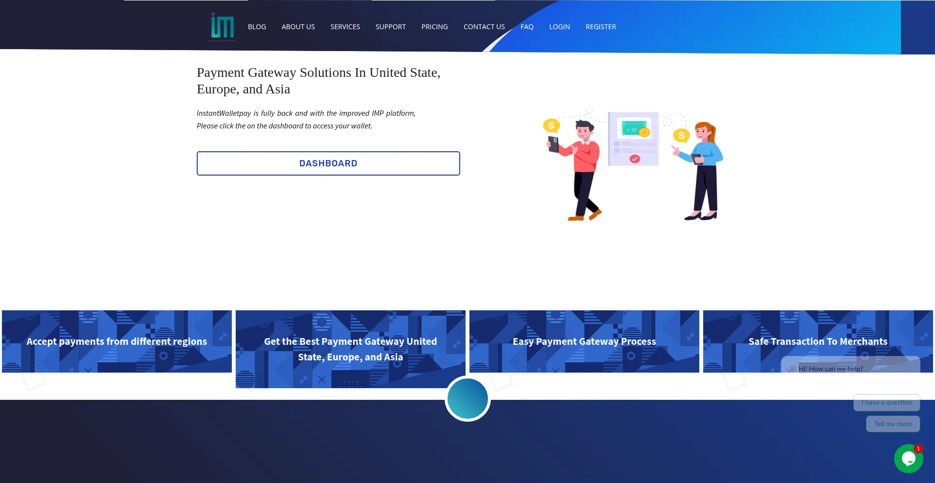Website screenshot of Instantiwp.com