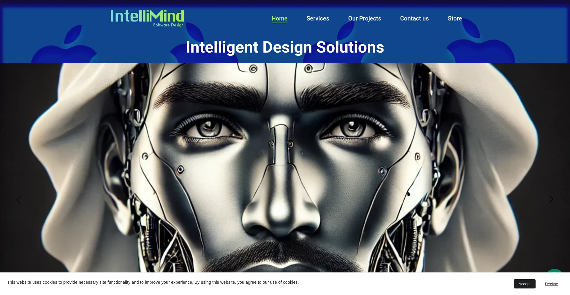 Website screenshot of Intellimind.pro