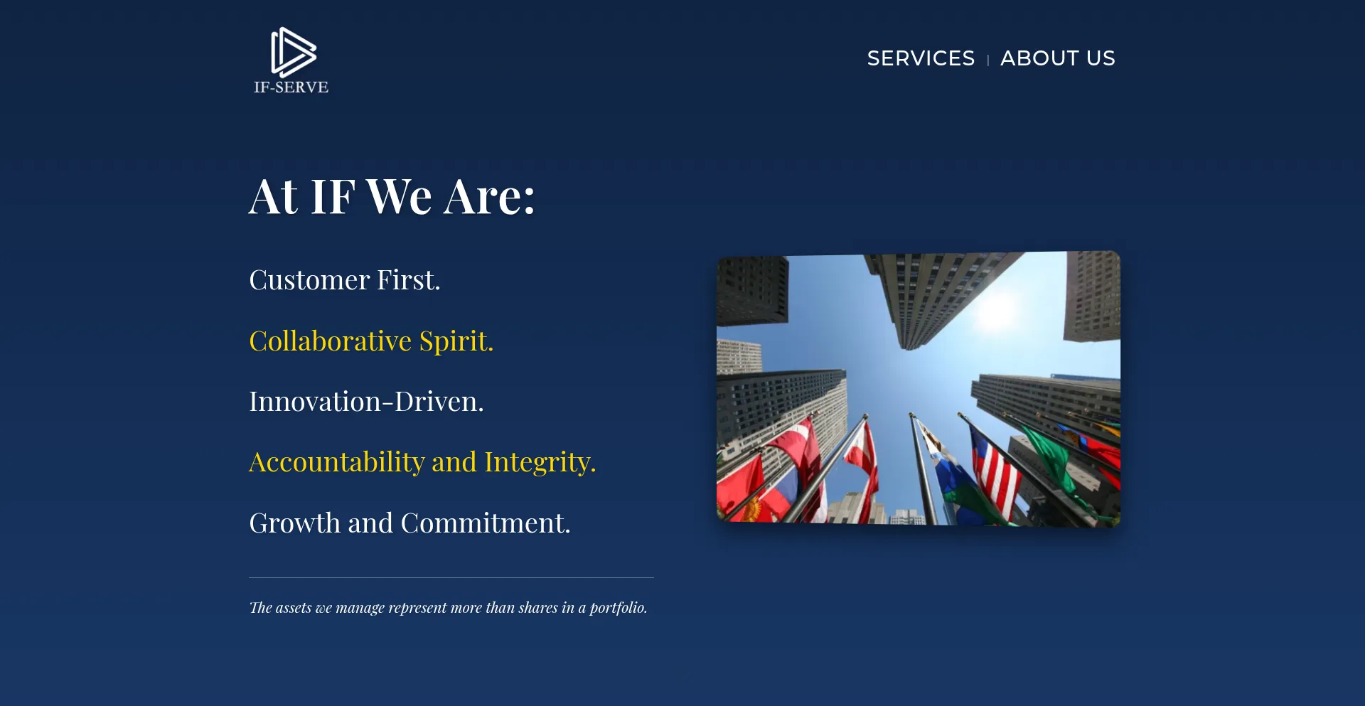 Website screenshot of Internationalfinanceserve.com