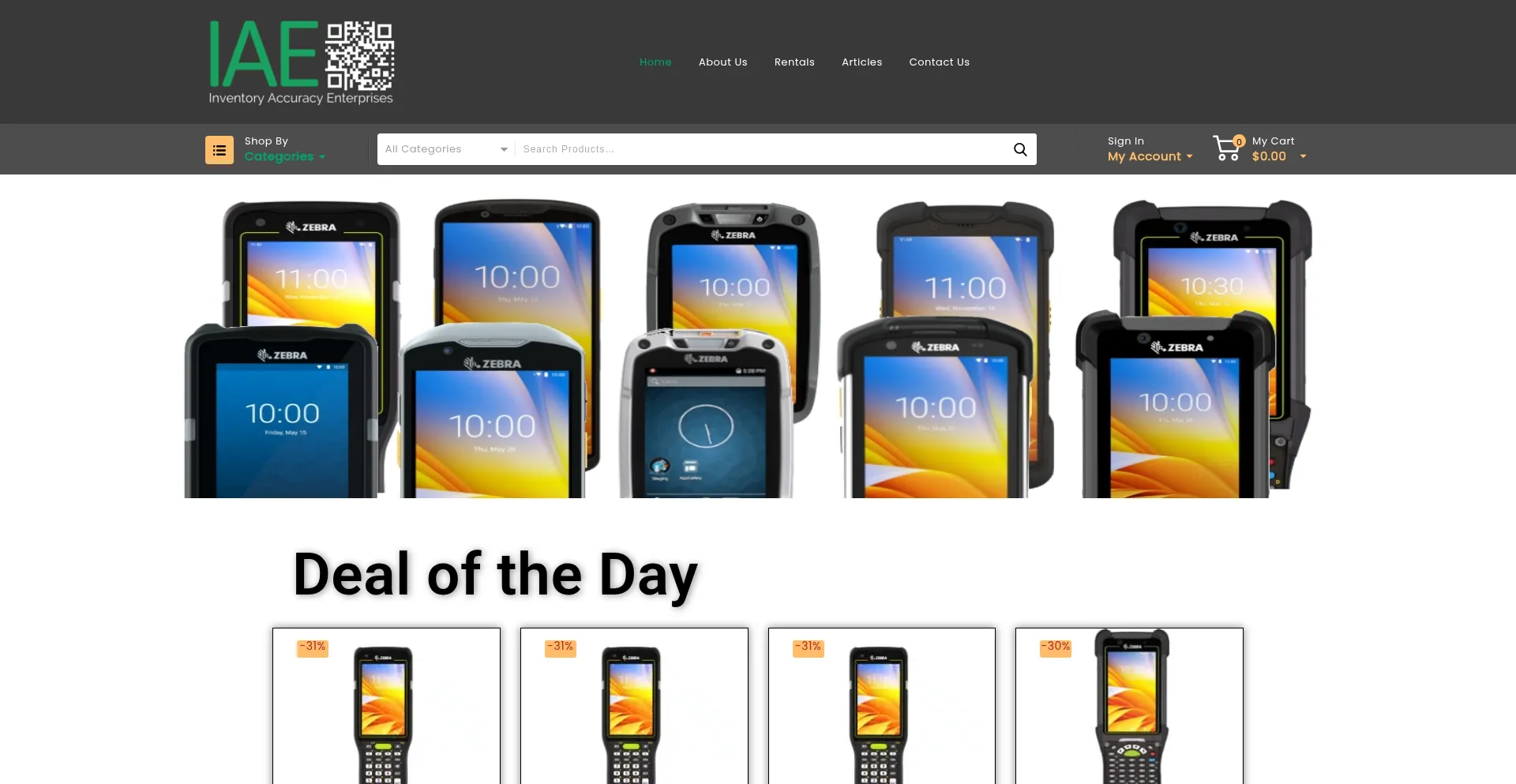 Website screenshot of Invaccuracy.com