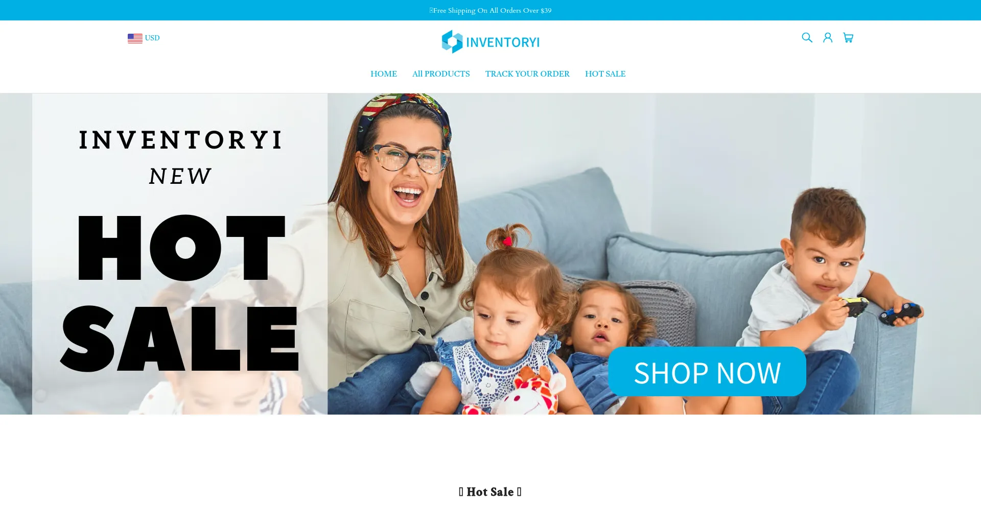 Website screenshot of Inventoryi.com