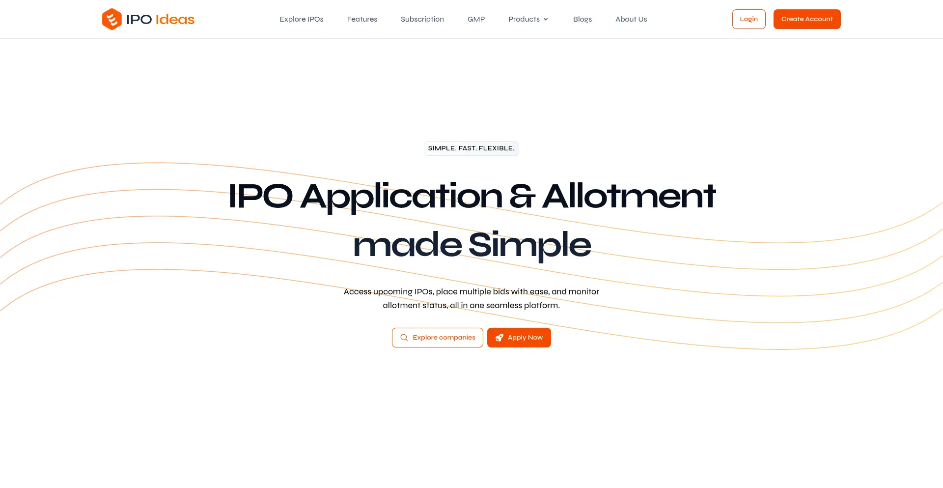 Website screenshot of Ipoideas.com