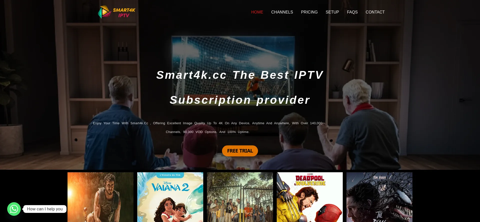 Website screenshot of Iptv-smart4k.com
