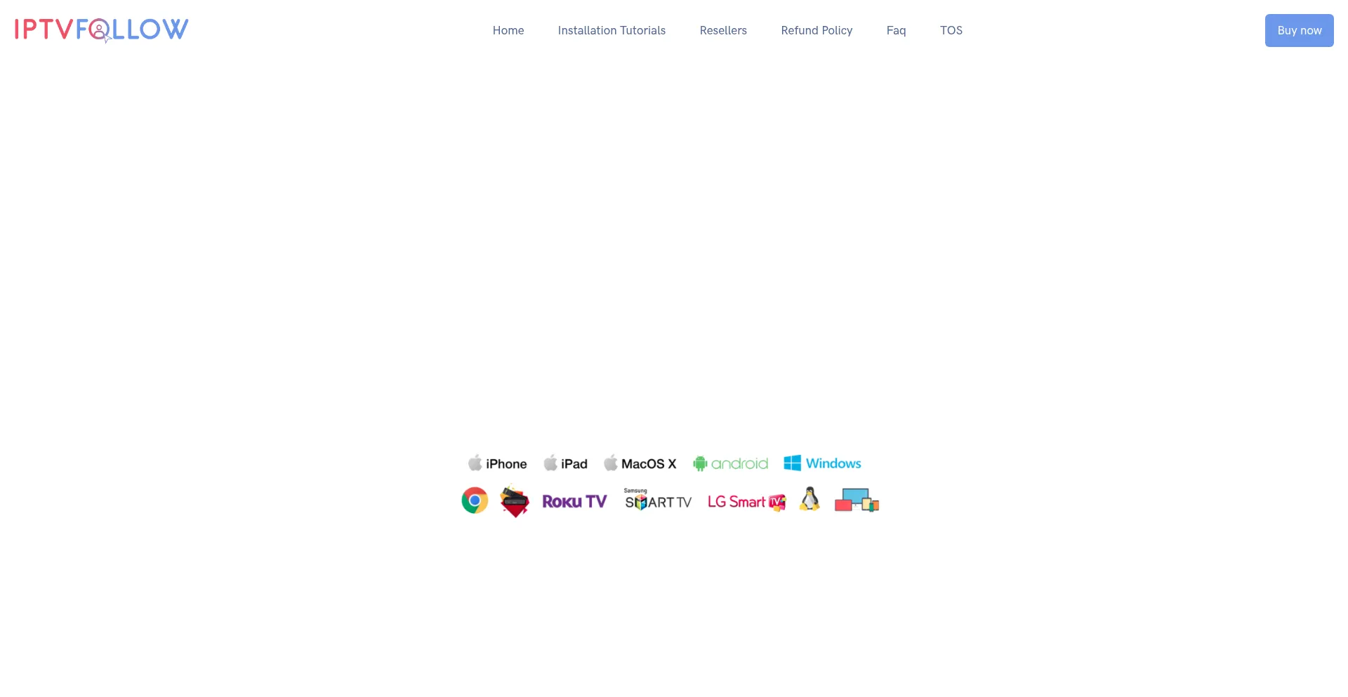 Website screenshot of Iptvfollow.com