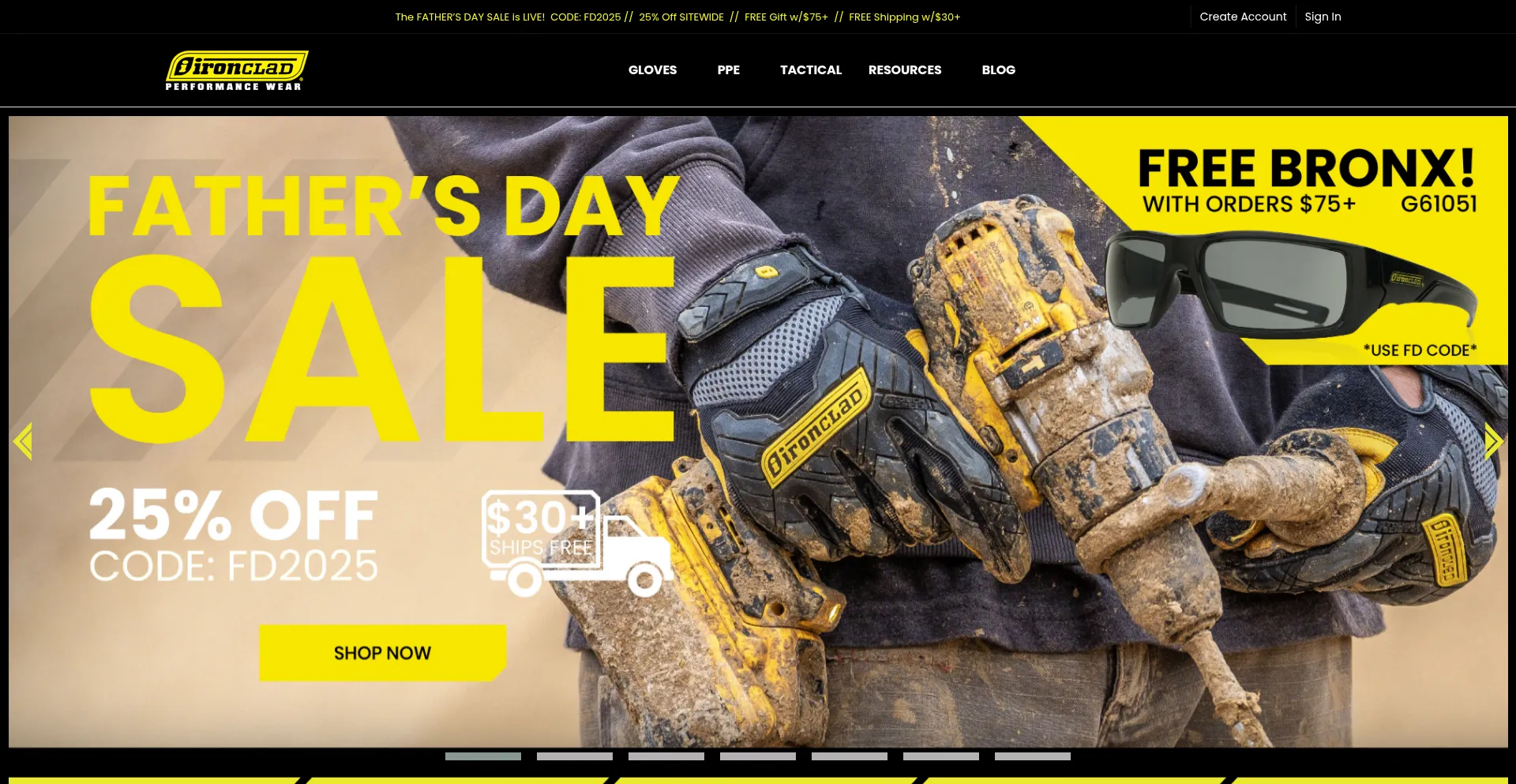 Website screenshot of Ironclad.com