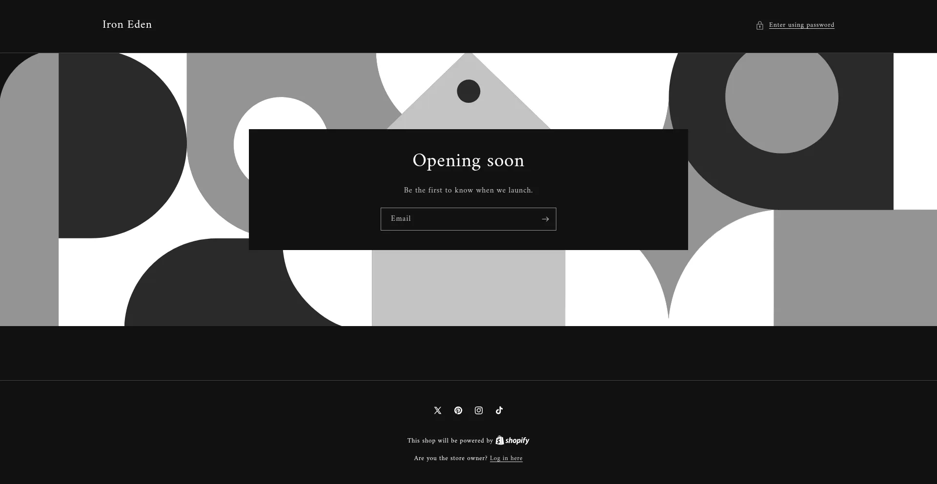 Website screenshot of Ironedenus.com