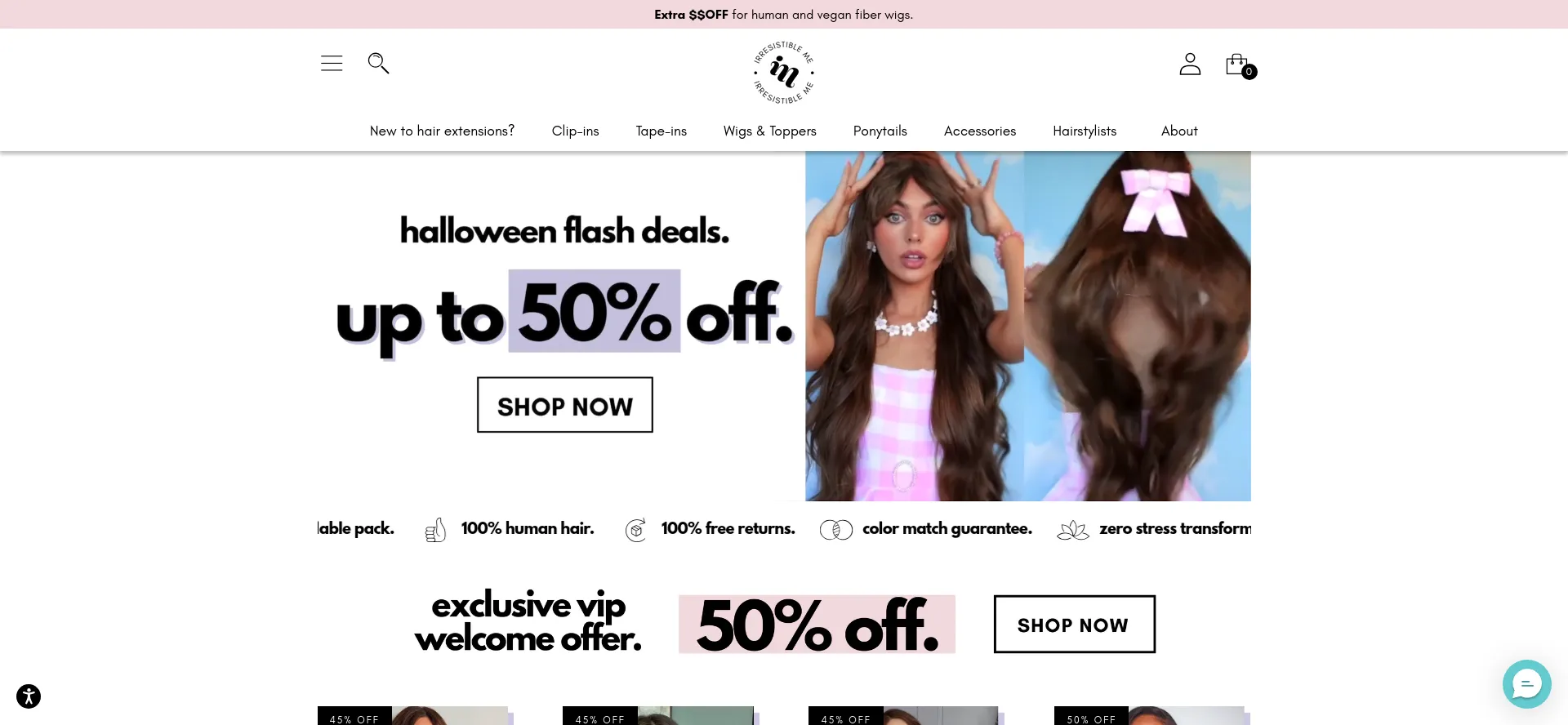Website screenshot of Irresistibleme.com