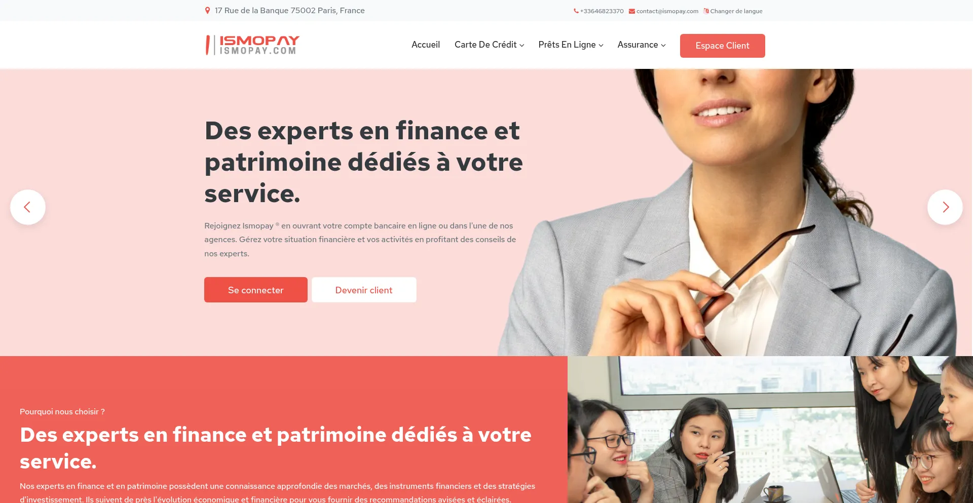 Website screenshot of Ismopay.com