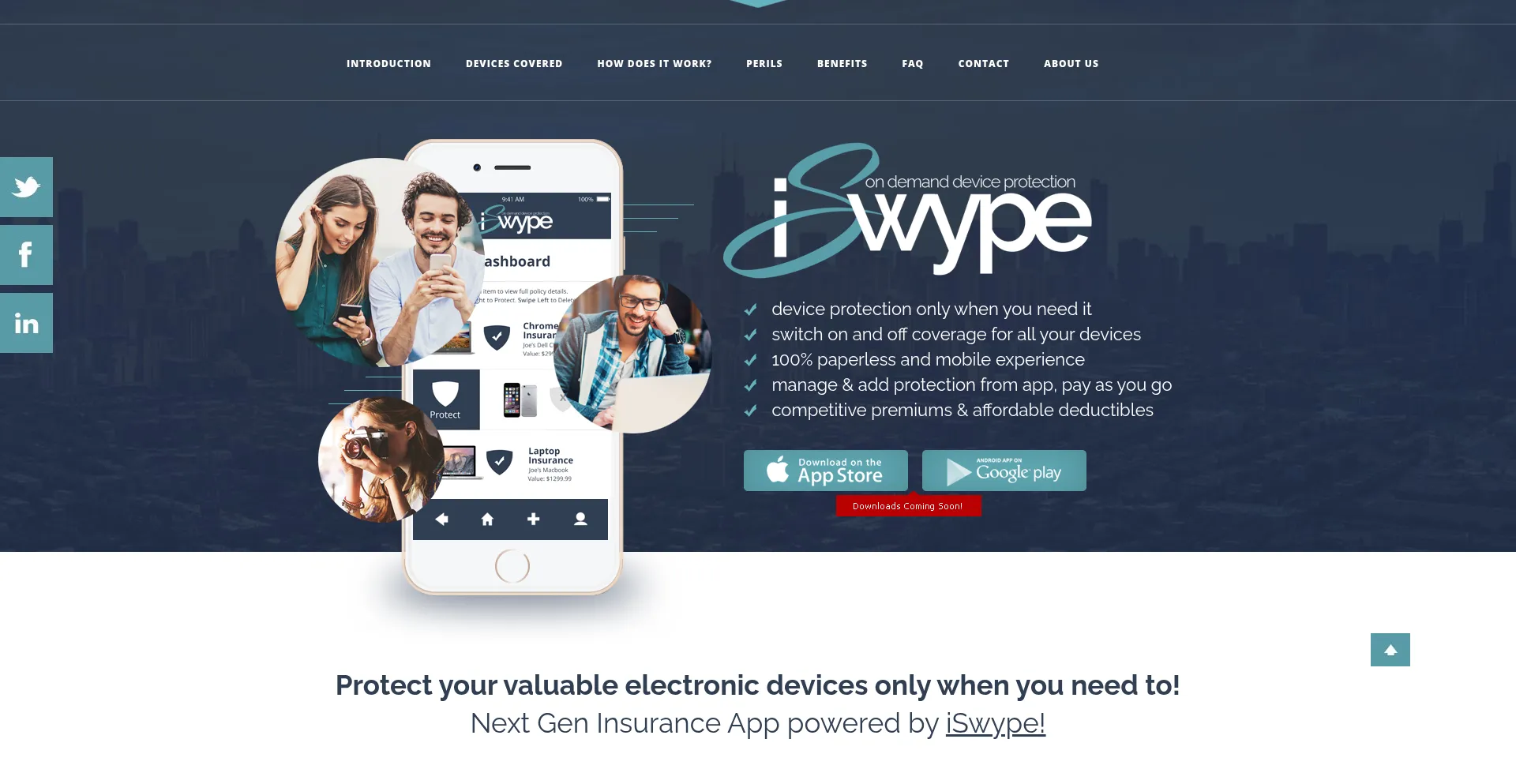 Website screenshot of Iswype.com