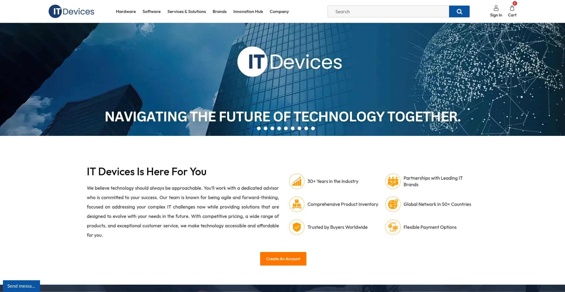 Website screenshot of Itdevices.ca