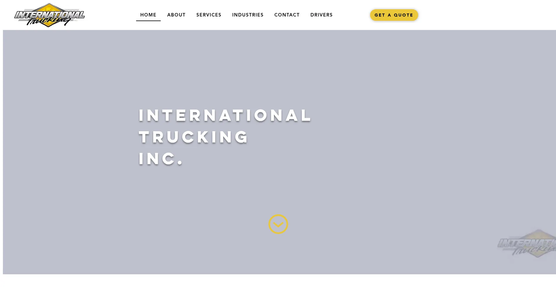 Website screenshot of Ititrucking.com