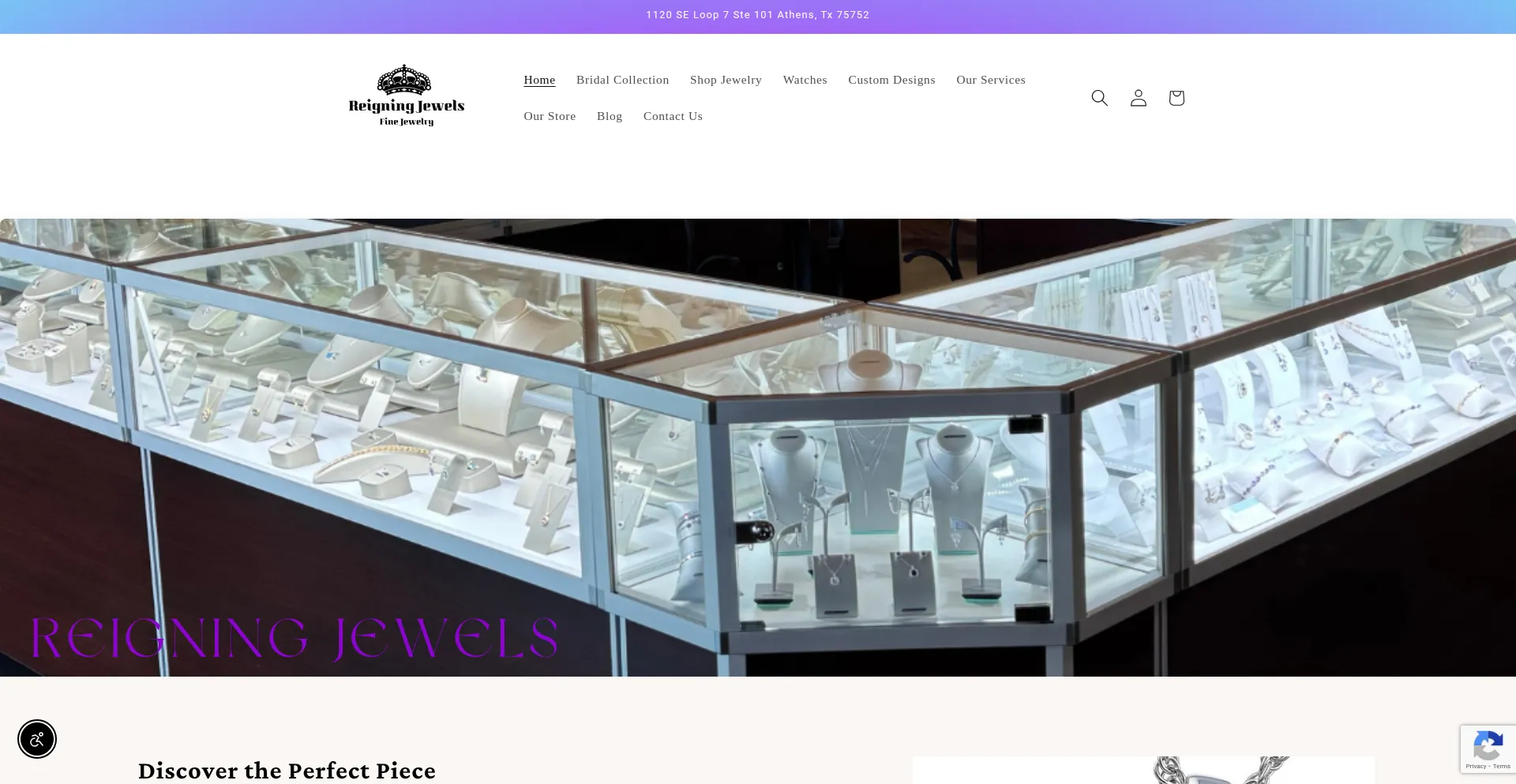 Website screenshot of Itsreigningjewels.com
