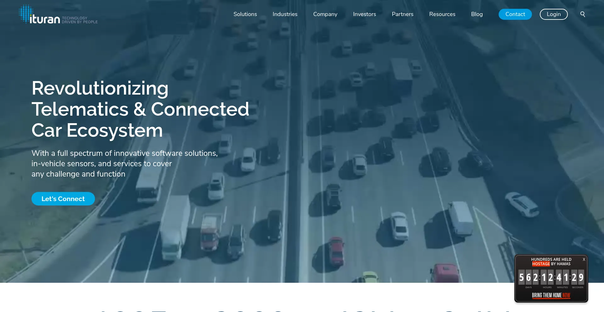 Website screenshot of Ituran.com