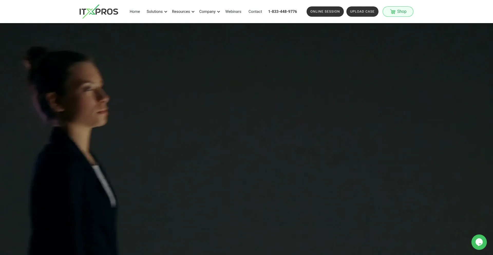 Website screenshot of Itxpros.com