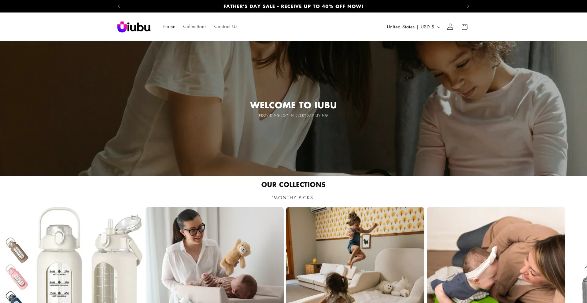 Website screenshot of Iububrand.com