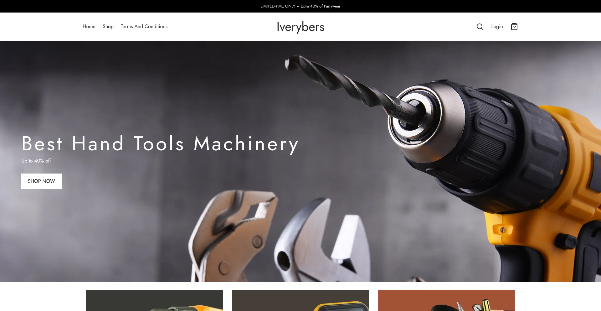 Website screenshot of Iverybers.com