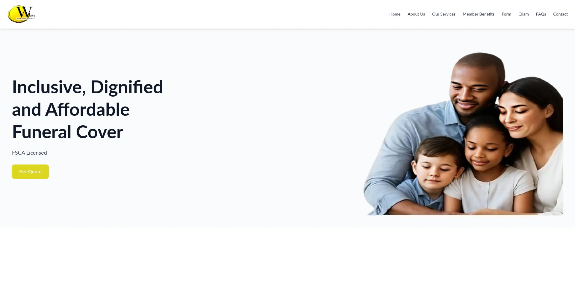 Website screenshot of Iwi-administrators.co.za
