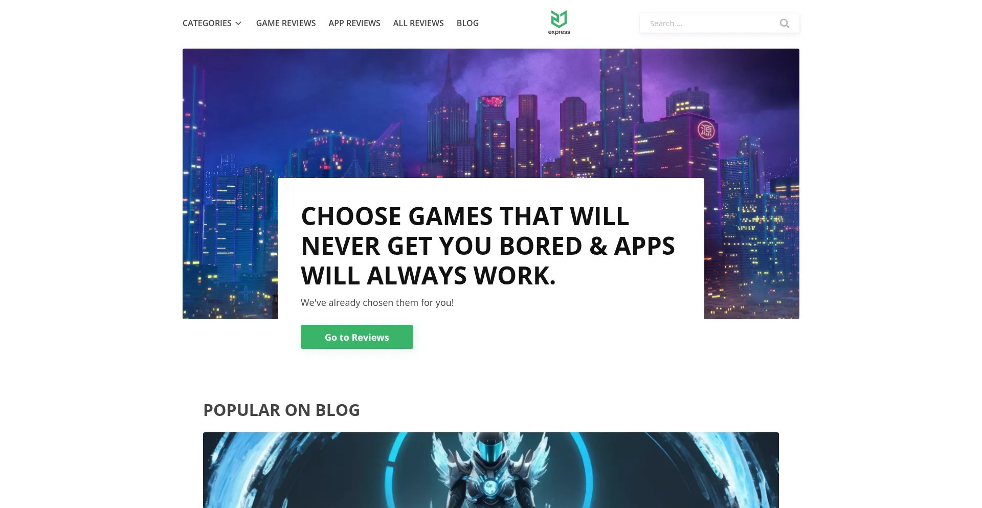 Website screenshot of J2express.com