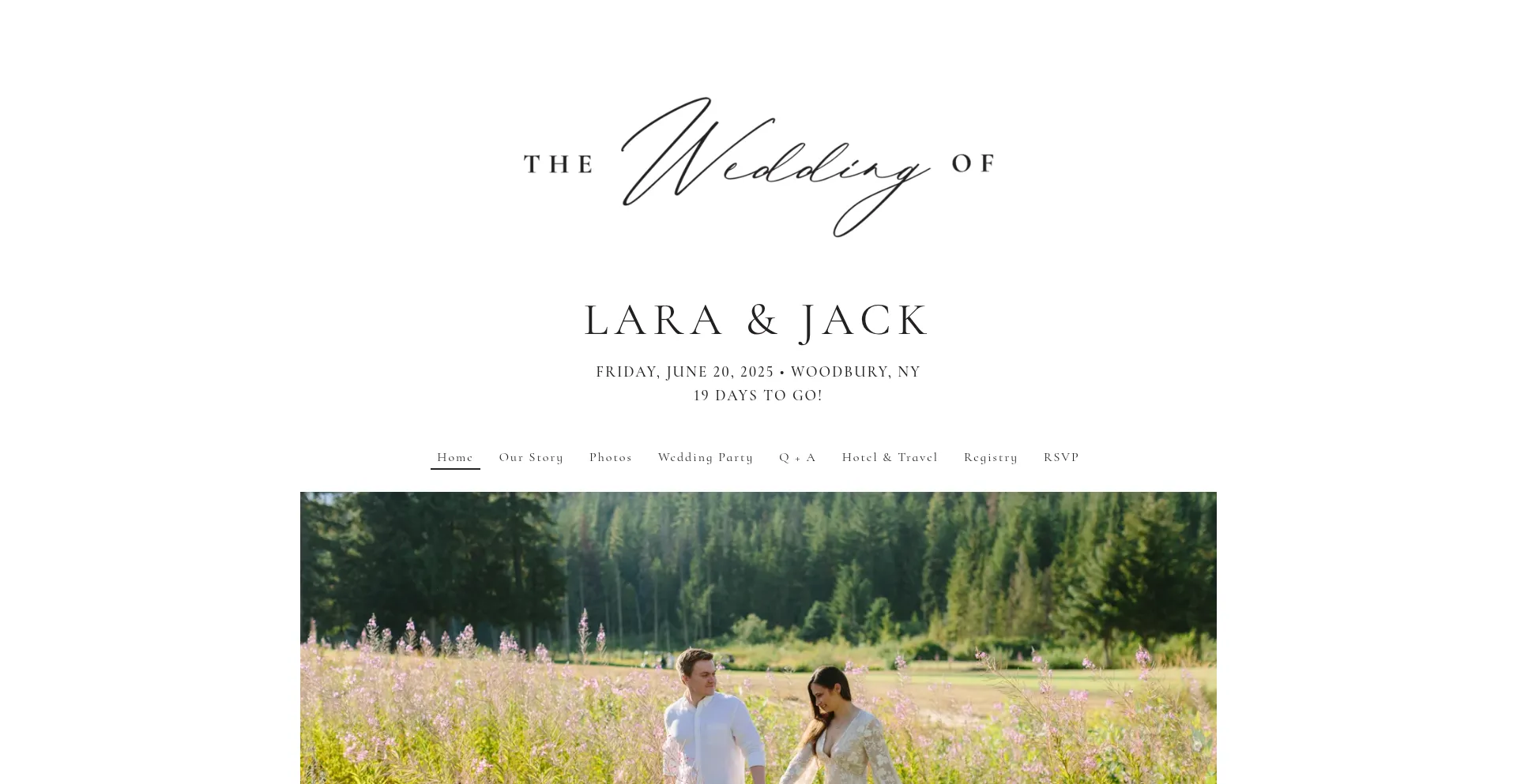 Website screenshot of Jackandlara.com