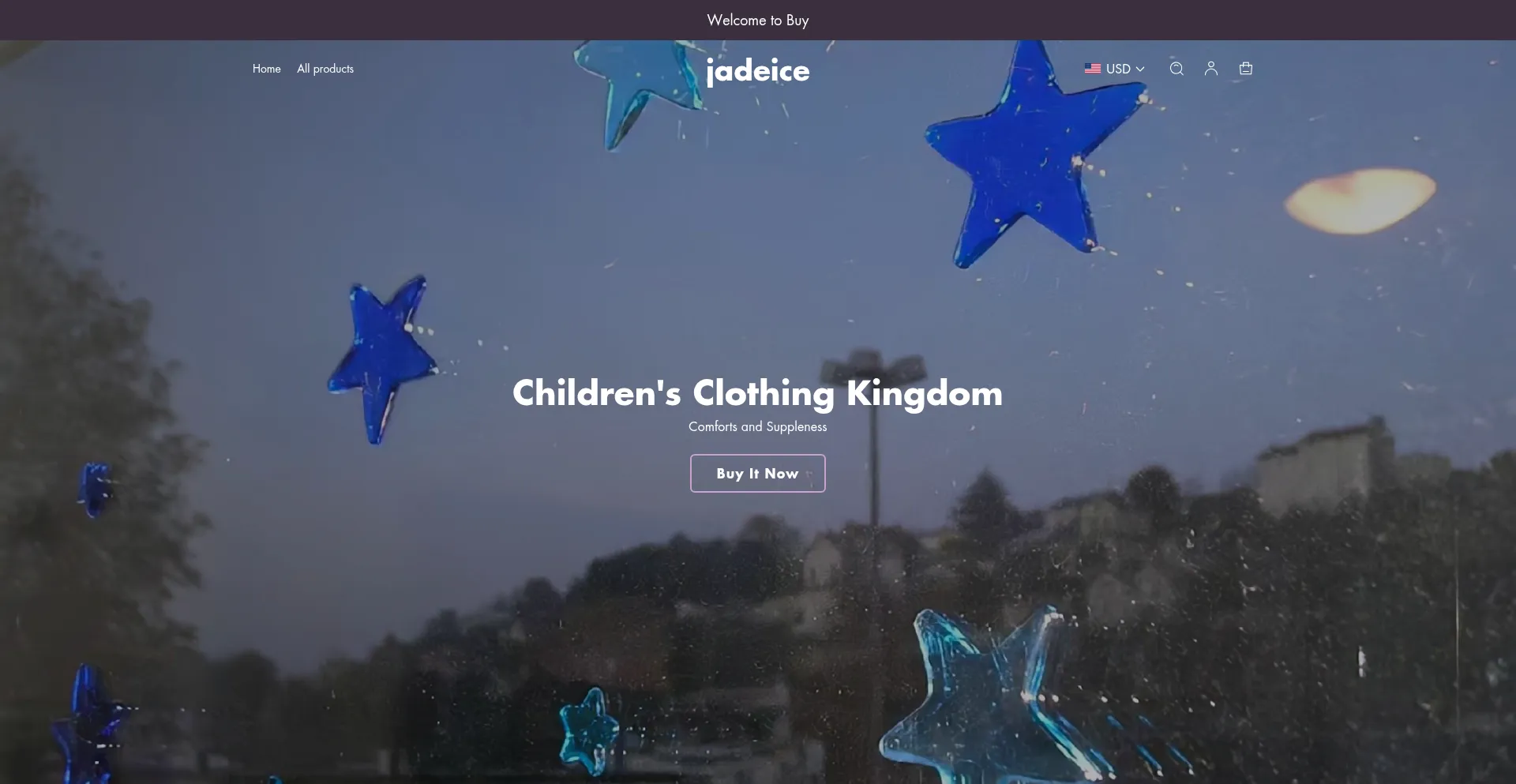 Website screenshot of Jadeice.com