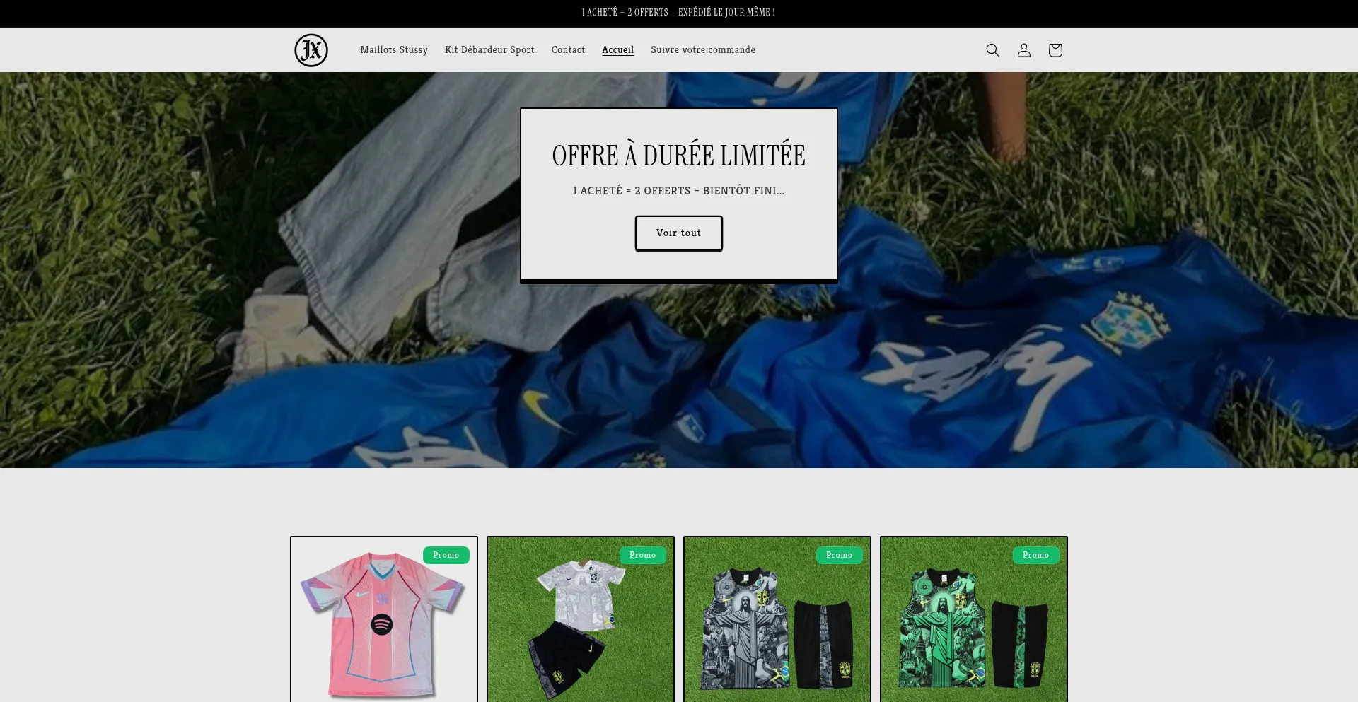 Website screenshot of Jalaxofficialsfr.com