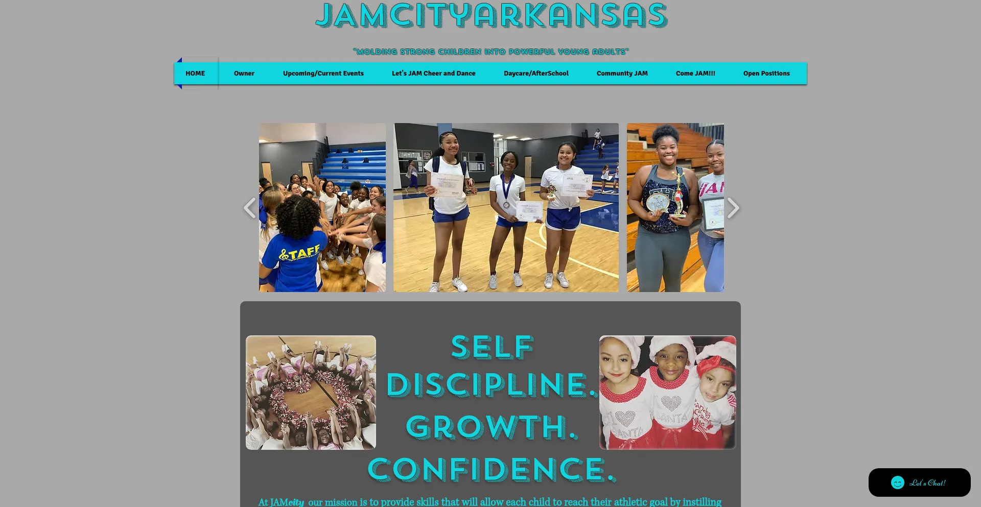 Website screenshot of Jamcityarkansas.com