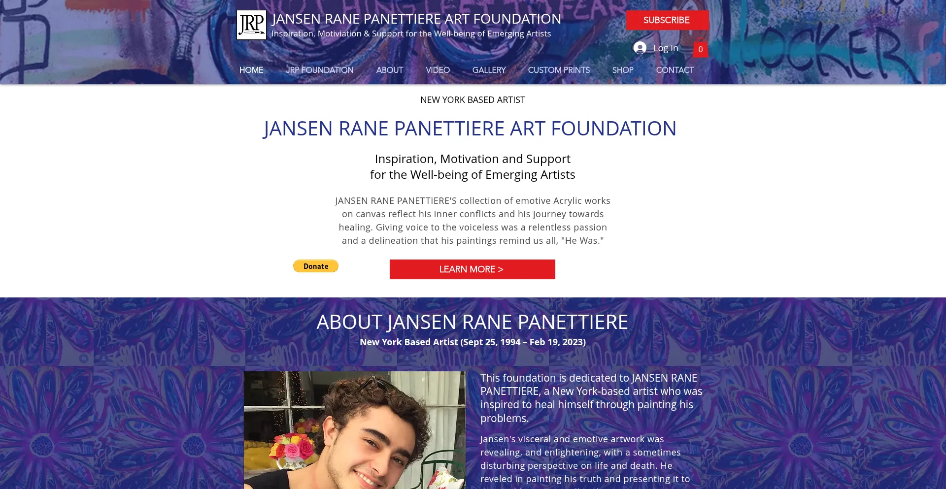 Website screenshot of Jansenranepanettiere.org