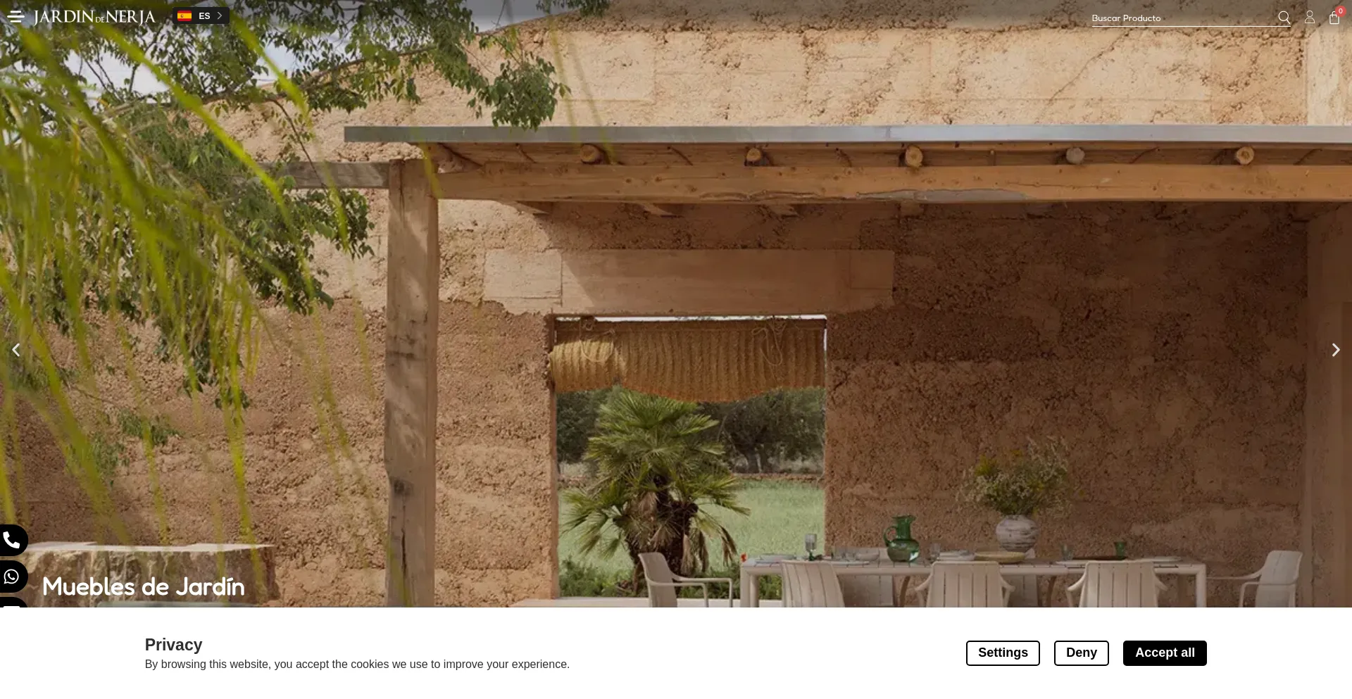 Website screenshot of Jardindenerja.com
