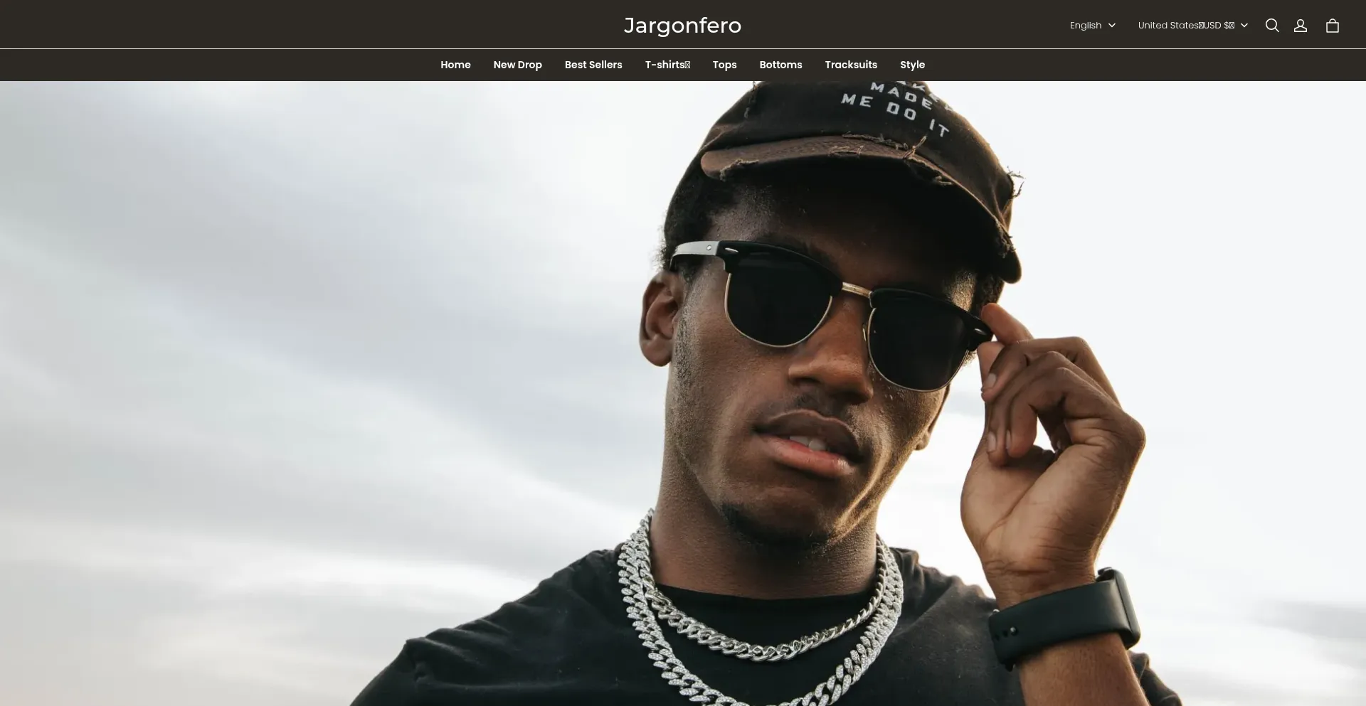Website screenshot of Jargonfero.com