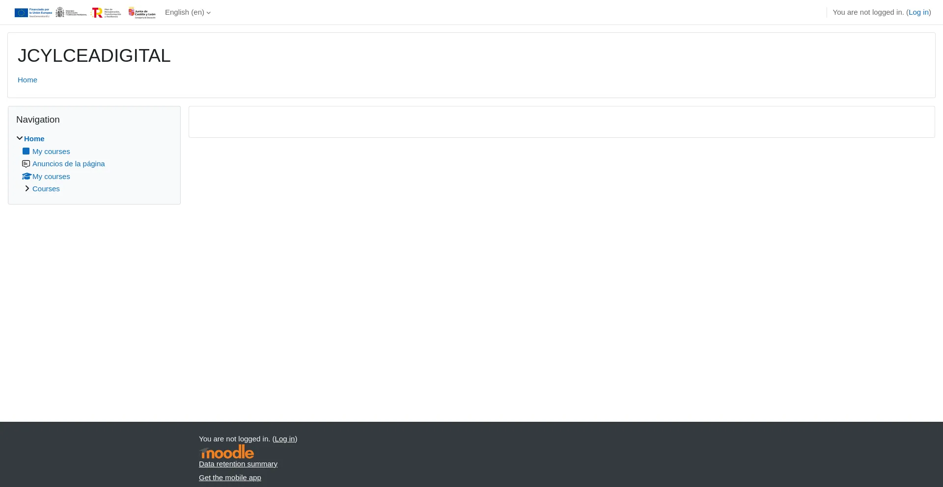 Website screenshot of Jcylceadigital.es