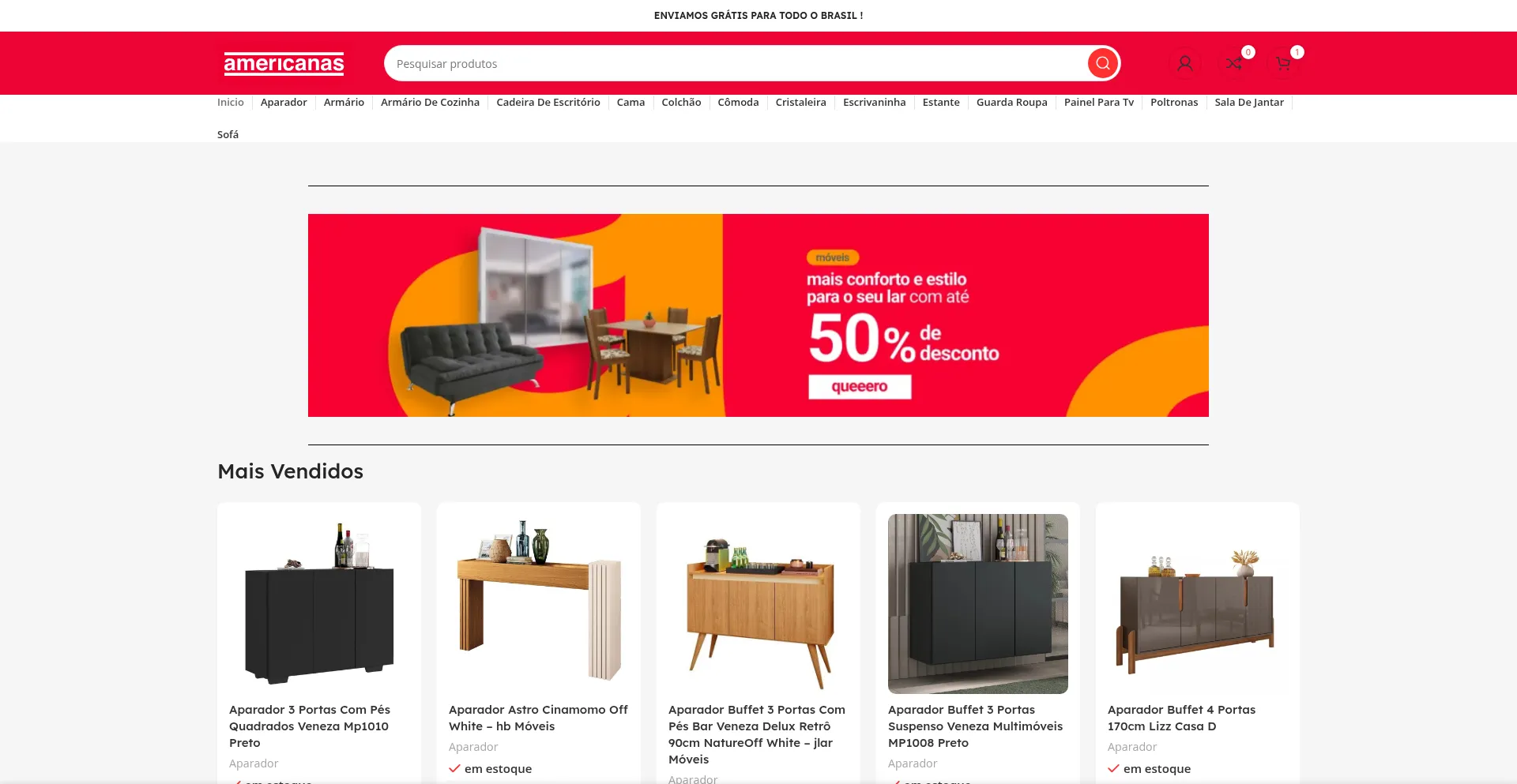 Website screenshot of Jdrmoveis.online