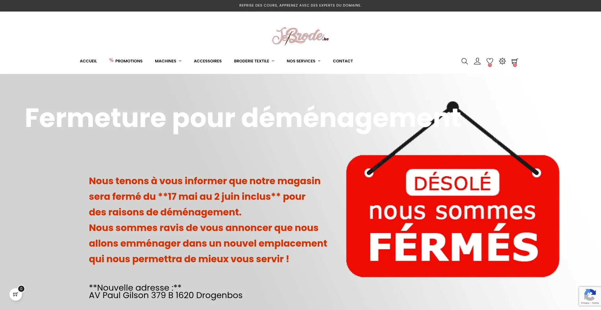 Website screenshot of Jebrode.be