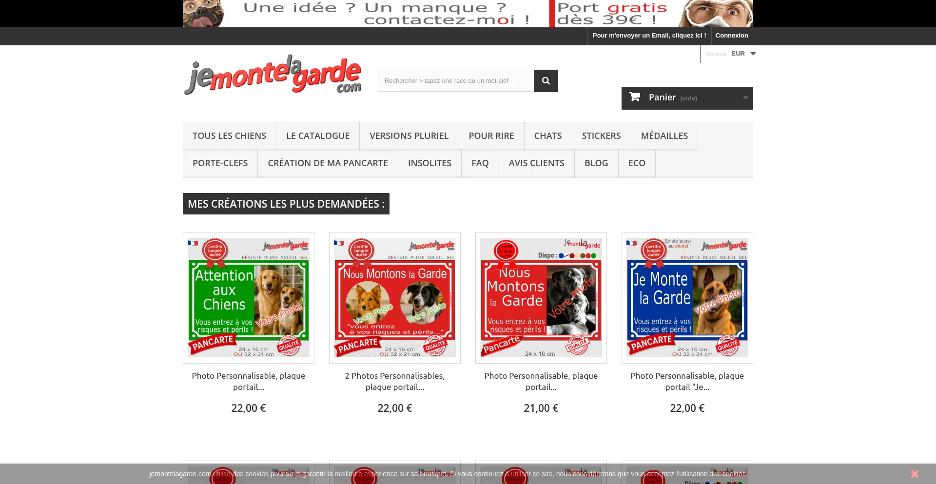 Website screenshot of Jemontelagarde.com