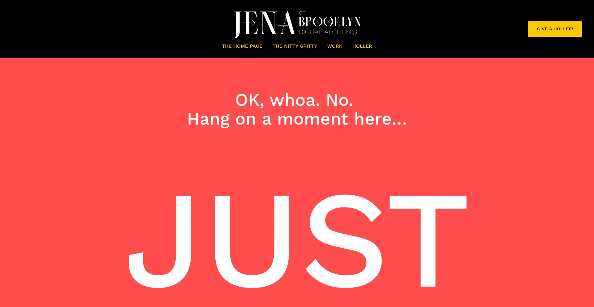 Website screenshot of Jenaofbrooklyn.com