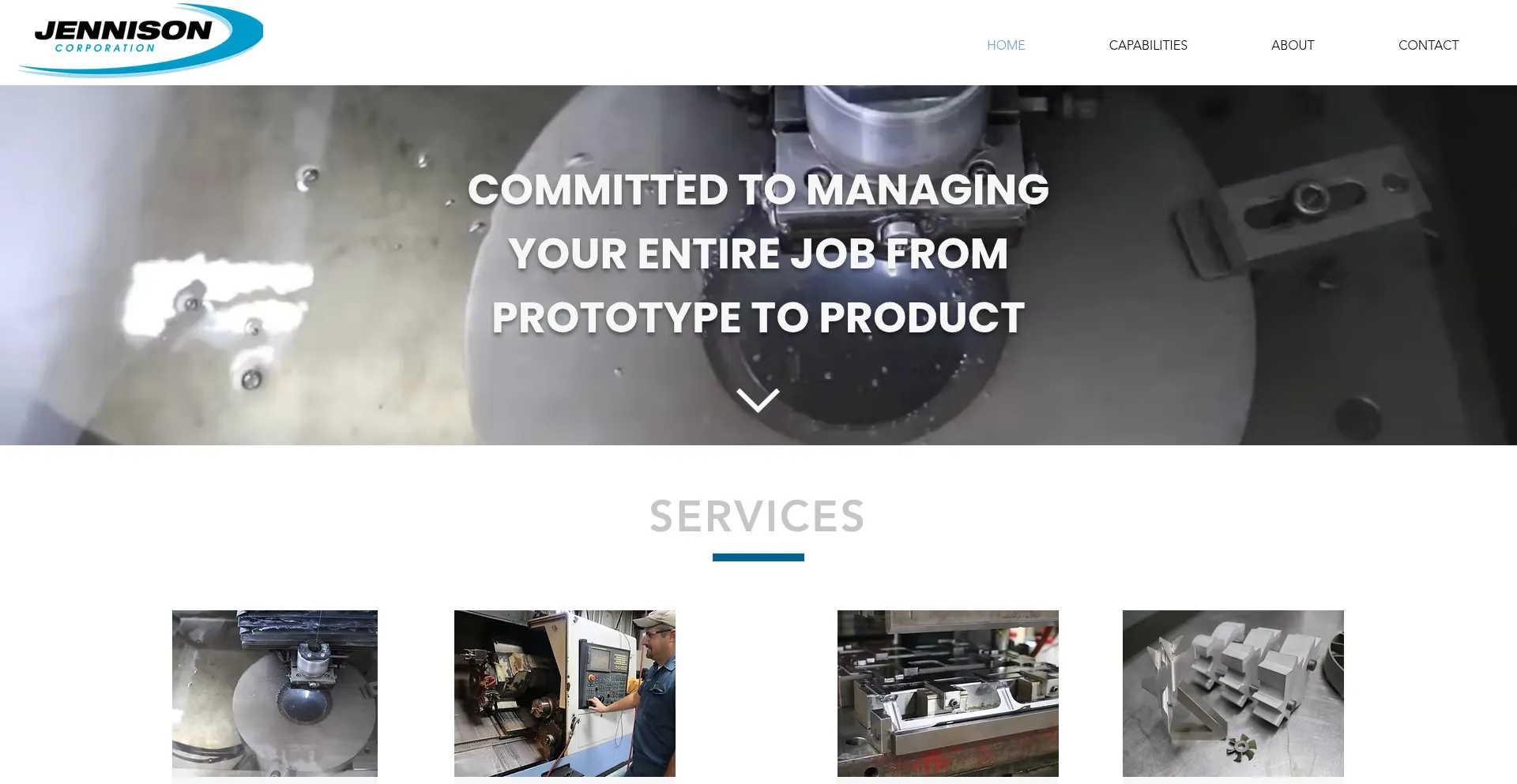 Website screenshot of Jennisoncorp.com
