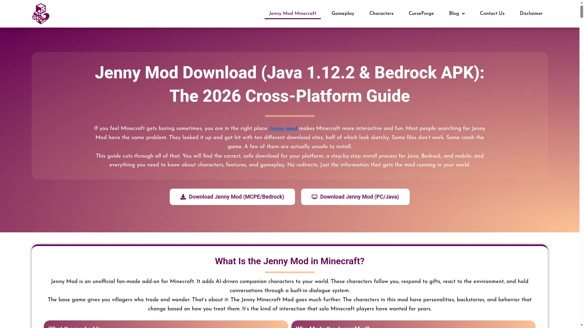 Jennymod-minecrafts.com