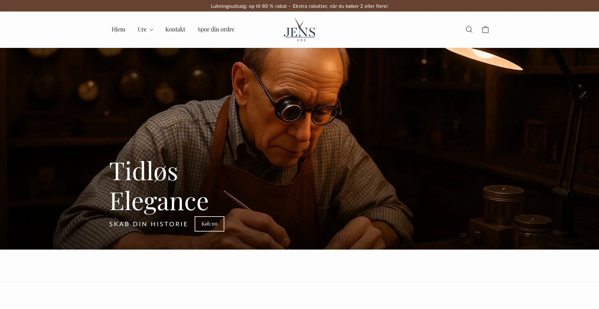 Website screenshot of Jens-ure.com