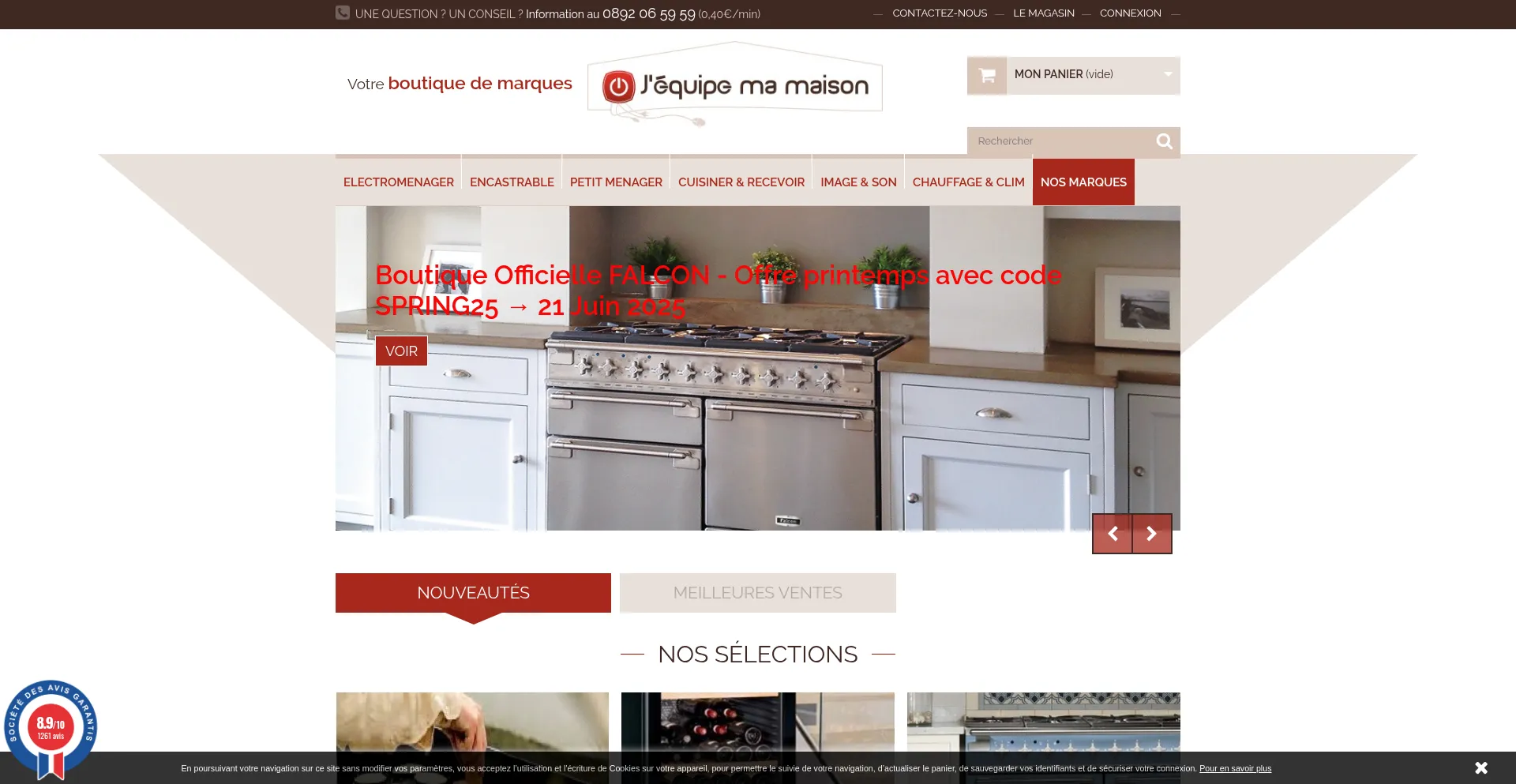 Website screenshot of Jequipemamaison.com