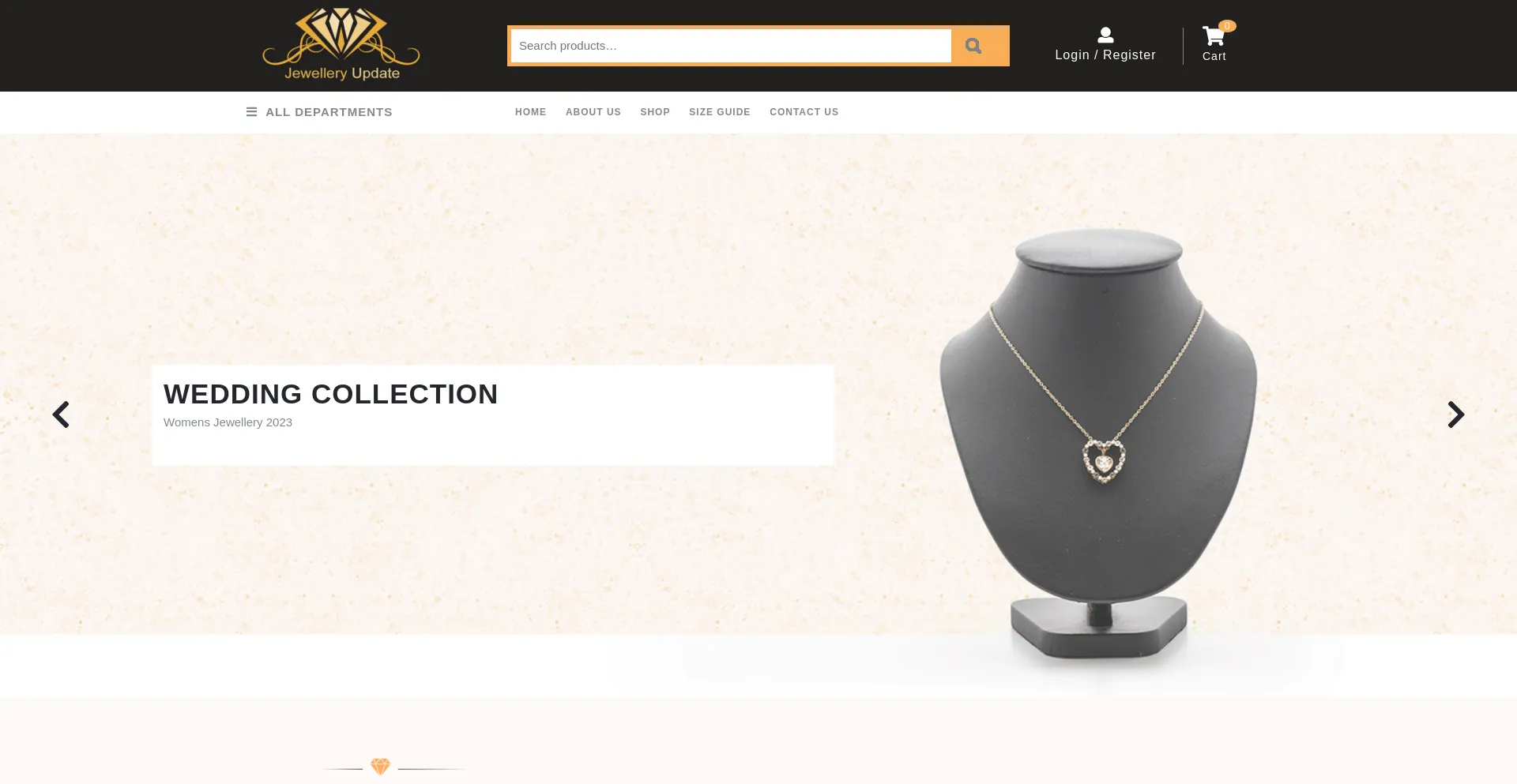 Website screenshot of Jewelleryupdate.com