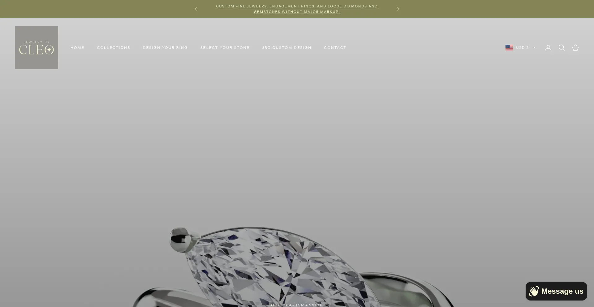 Website screenshot of Jewelrybycleo.com