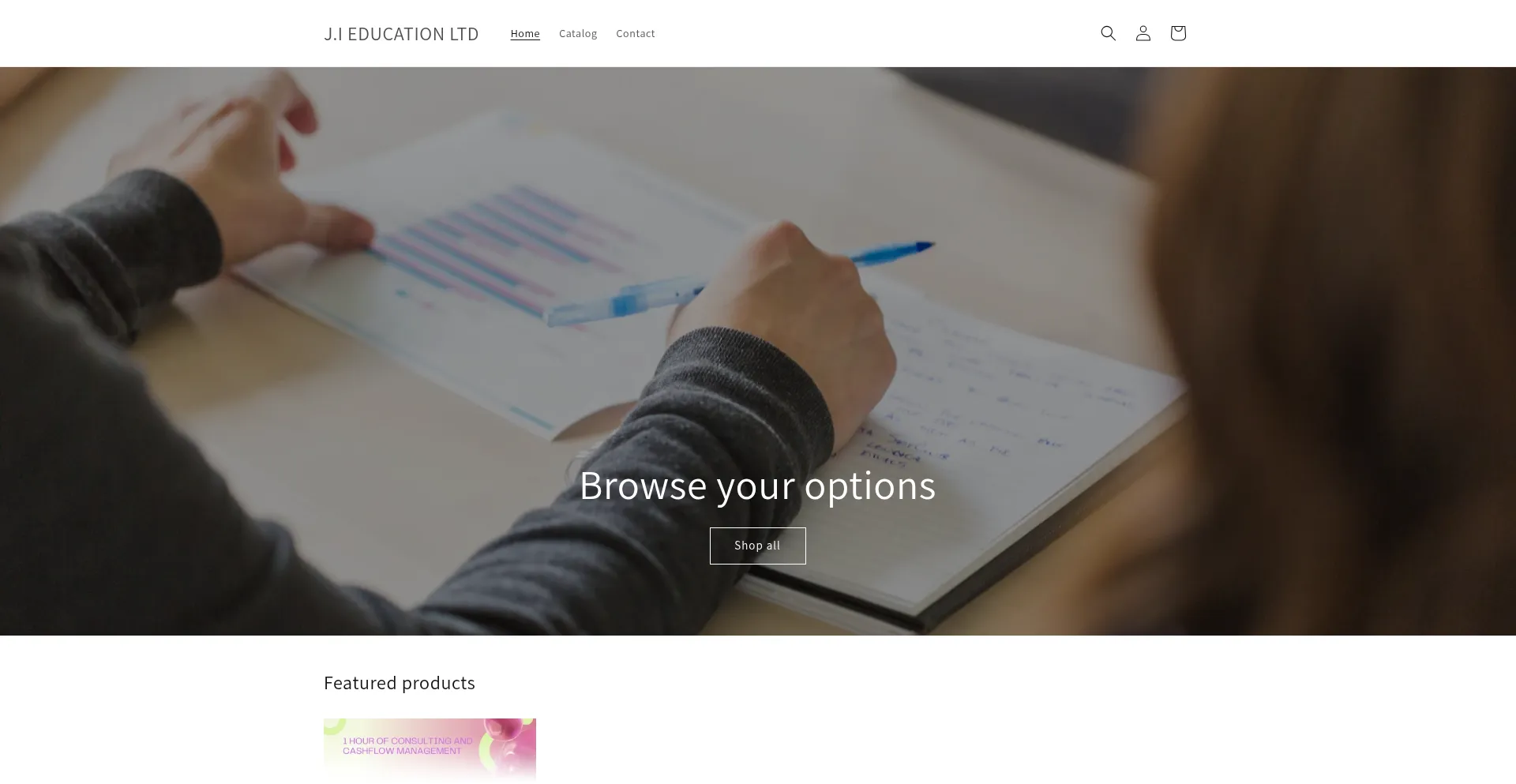 Website screenshot of Jieducation.com