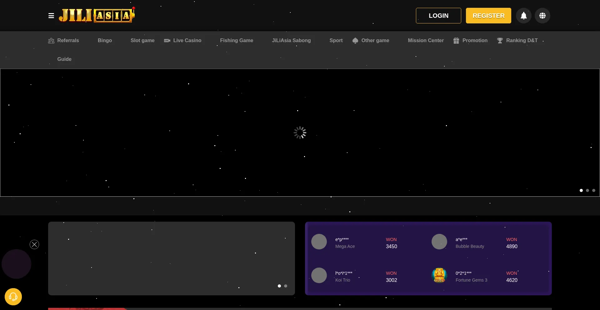 Website screenshot of Jili777.net